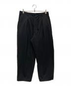 JOURNAL STANDARDジャーナルスタンダード）の古着「ウーリーノライト ツイスト オーバー パンツ」｜ブラック