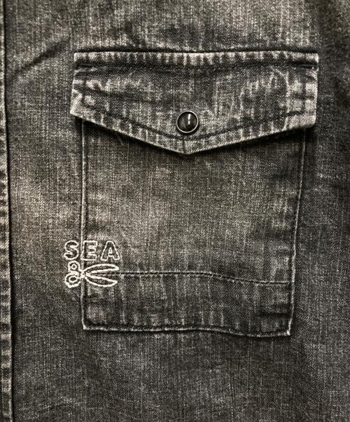WIND AND SEA（ウィンダンシー）WIND AND SEA (ウィンダンシー) Denham (デンハム) Dungarees Shirt グレー サイズ:Mの古着・服飾アイテム