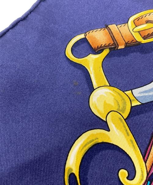 HERMES（エルメス）HERMES (エルメス) カレ90 FESTIVAL ブルーの古着・服飾アイテム