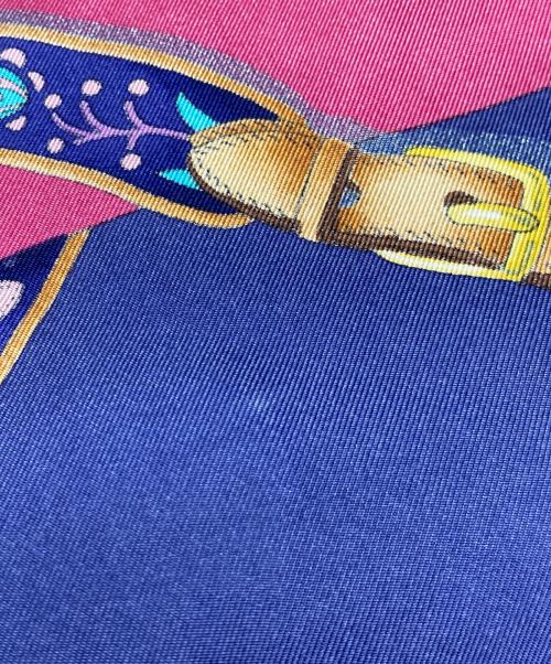 HERMES（エルメス）HERMES (エルメス) カレ90 FESTIVAL ブルーの古着・服飾アイテム