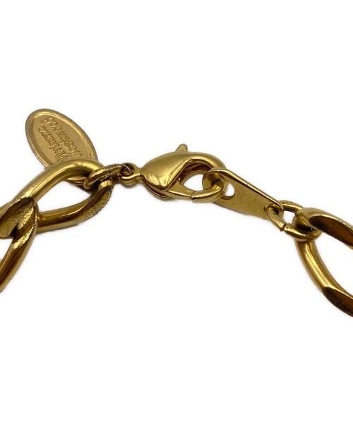 Vivienne Westwood（ヴィヴィアンウエストウッド）Vivienne Westwood (ヴィヴィアンウエストウッド) オーブチェーンブレスレット ゴールドの古着・服飾アイテム