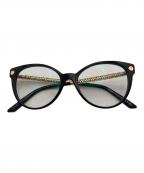 VERSACEヴェルサーチェ）の古着「キャットアイグラス」｜ブラック