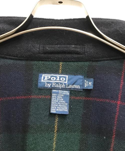 POLO RALPH LAUREN（ポロ・ラルフローレン）POLO RALPH LAUREN (ポロ・ラルフローレン) 90`Sウールスイングトップ ネイビー サイズ:Mの古着・服飾アイテム