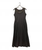 MURALミューラル）の古着「Vine embroidered jersey dress」｜グレー