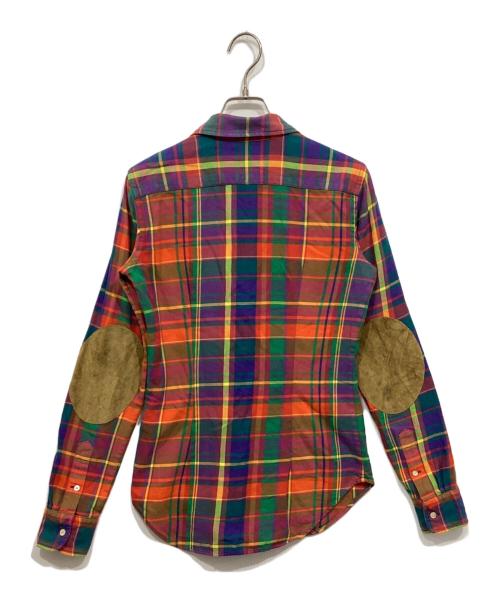 RALPH LAUREN（ラルフローレン）RALPH LAUREN (ラルフローレン) エルボーパッチチェックシャツ マルチカラー サイズ:2の古着・服飾アイテム