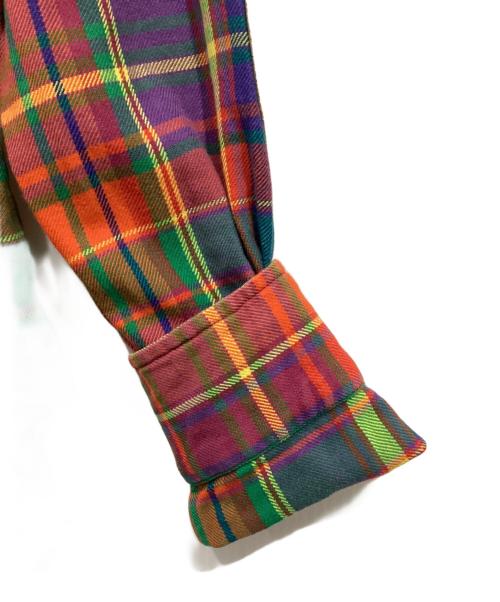 RALPH LAUREN（ラルフローレン）RALPH LAUREN (ラルフローレン) エルボーパッチチェックシャツ マルチカラー サイズ:2の古着・服飾アイテム
