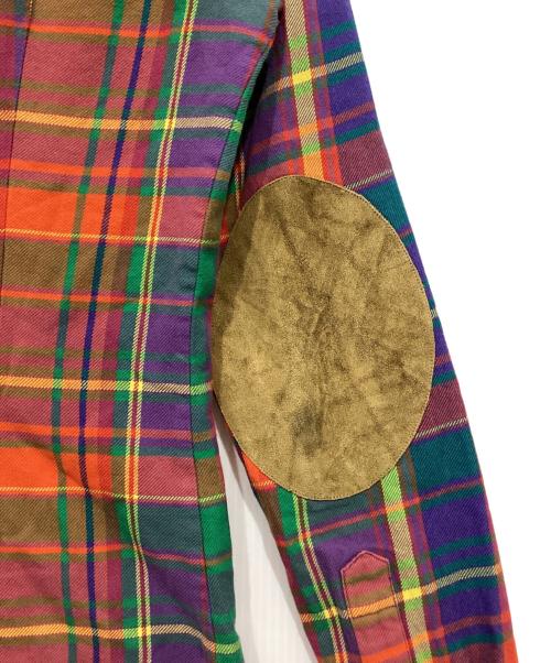 RALPH LAUREN（ラルフローレン）RALPH LAUREN (ラルフローレン) エルボーパッチチェックシャツ マルチカラー サイズ:2の古着・服飾アイテム