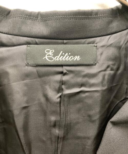 edition（エディション）Edition (エディション) エコテックギャバ オーバーサイズドジャケット ブラック サイズ:34の古着・服飾アイテム