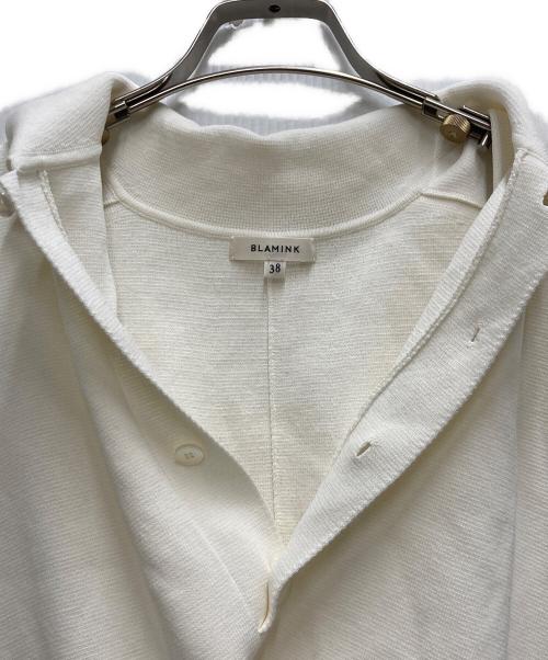 BLAMINK（ブラミンク）BLAMINK (ブラミンク) コットン14Gレギュラーノースリーブニット ホワイト サイズ:38の古着・服飾アイテム