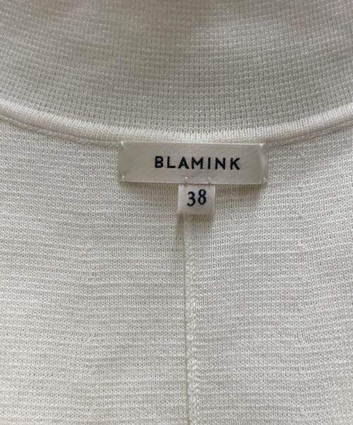 BLAMINK（ブラミンク）BLAMINK (ブラミンク) コットン14Gレギュラーノースリーブニット ホワイト サイズ:38の古着・服飾アイテム