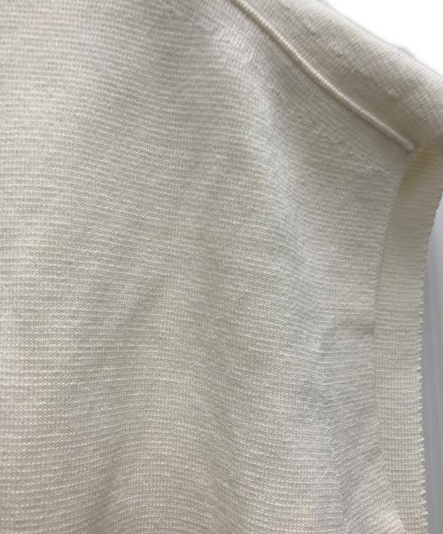 BLAMINK（ブラミンク）BLAMINK (ブラミンク) コットン14Gレギュラーノースリーブニット ホワイト サイズ:38の古着・服飾アイテム