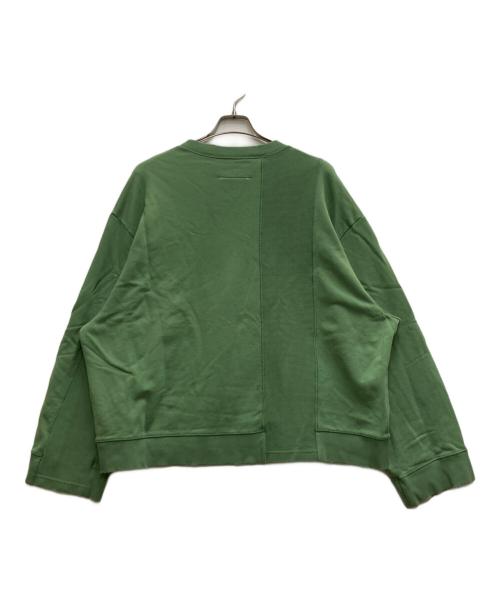 MM6 Maison Margiela（エムエムシックスメゾンマルジェラ）MM6 Maison Margiela (エムエムシックスメゾンマルジェラ) 切替スウェット グリーン サイズ:Sの古着・服飾アイテム