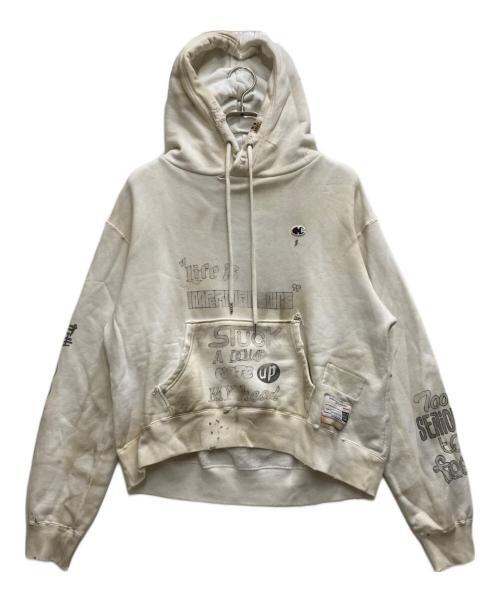 Maison MIHARA YASUHIRO（メゾン ミハラ ヤスヒロ）Maison MIHARA YASUHIRO (メゾン ミハラ ヤスヒロ) ヴィンテージ加工パーカー ホワイト サイズ:freeの古着・服飾アイテム