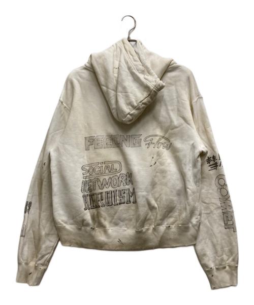 Maison MIHARA YASUHIRO（メゾン ミハラ ヤスヒロ）Maison MIHARA YASUHIRO (メゾン ミハラ ヤスヒロ) ヴィンテージ加工パーカー ホワイト サイズ:freeの古着・服飾アイテム