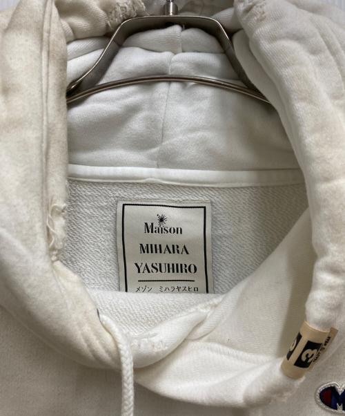 Maison MIHARA YASUHIRO（メゾン ミハラ ヤスヒロ）Maison MIHARA YASUHIRO (メゾン ミハラ ヤスヒロ) ヴィンテージ加工パーカー ホワイト サイズ:freeの古着・服飾アイテム