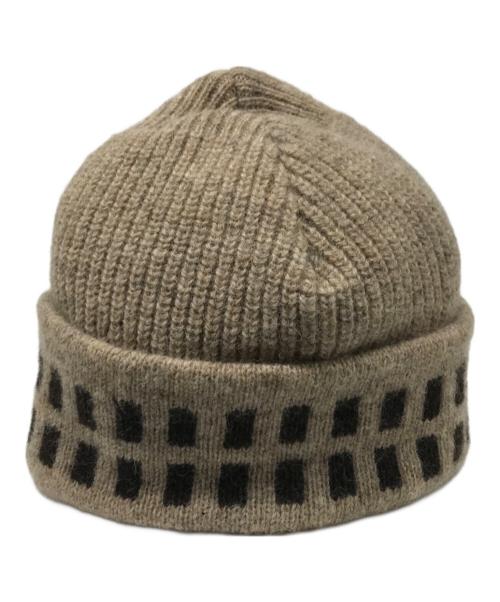 NOROLL（ノーロール）NOROLL (ノーロール) ニット帽 ベージュの古着・服飾アイテム