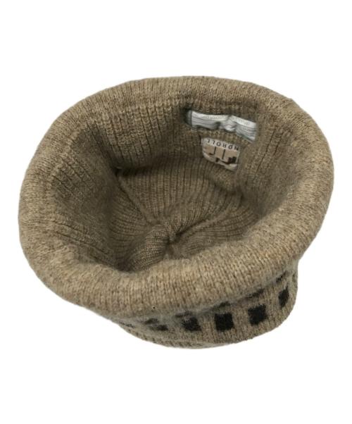 NOROLL（ノーロール）NOROLL (ノーロール) ニット帽 ベージュの古着・服飾アイテム