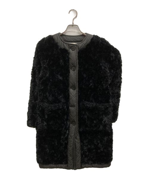 MACKINTOSH LONDON（マッキントッシュ ロンドン）MACKINTOSH LONDON (マッキントッシュ ロンドン) ボアキルティングライナーコート ブラック サイズ:6の古着・服飾アイテム