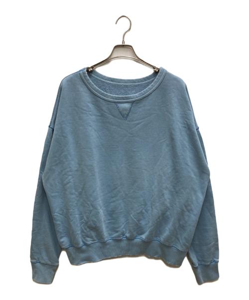 Maison Margiela（メゾンマルジェラ）Maison Margiela (メゾンマルジェラ) クルーネックスウェット ブルー サイズ:1の古着・服飾アイテム