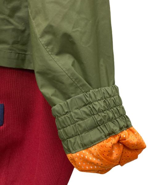 KOLOR（カラー）KOLOR (カラー) ニットドッキングジップブルゾン カーキ×ネイビー サイズ:3の古着・服飾アイテム