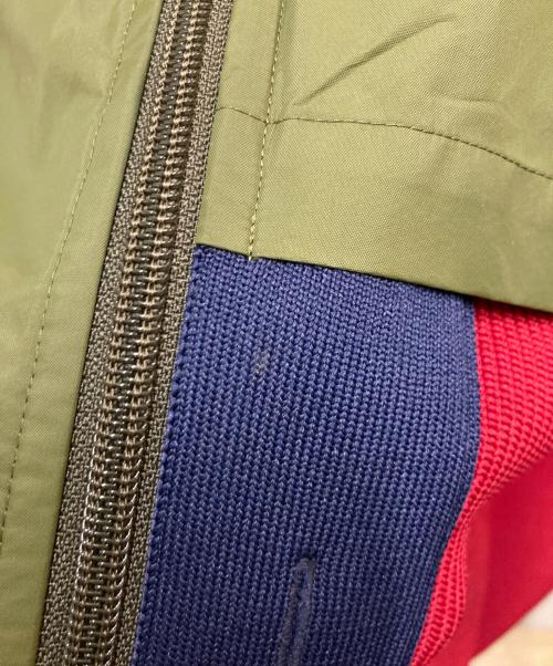 KOLOR（カラー）KOLOR (カラー) ニットドッキングジップブルゾン カーキ×ネイビー サイズ:3の古着・服飾アイテム