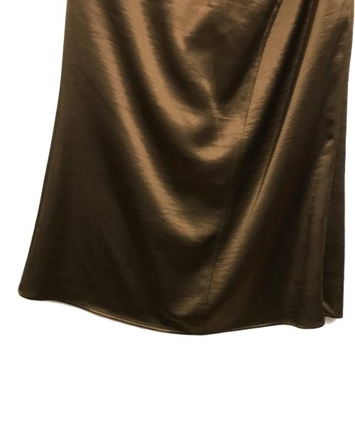 PRANK PROJECT（プランクプロジェクト）PRANK PROJECT (プランクプロジェクト) Satin Long Skirt ブラウン サイズ:36の古着・服飾アイテム