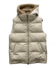 LOU ANDREA（ルーアンドレア）の古着「FAKE MINK VEST」｜ベージュ