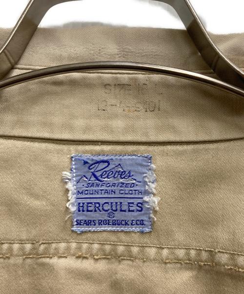 HERCULES（ヘラクレス）HERCULES (ヘラクレス) 40`Sワークチノシャツ ベージュ サイズ:Ⅼの古着・服飾アイテム