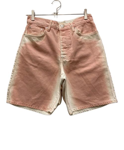 stussy（ステューシー）stussy (ステューシー) SPRAY DYE BIG OL' SHORTS ピンク サイズ:SIZE 71cm (W28)の古着・服飾アイテム