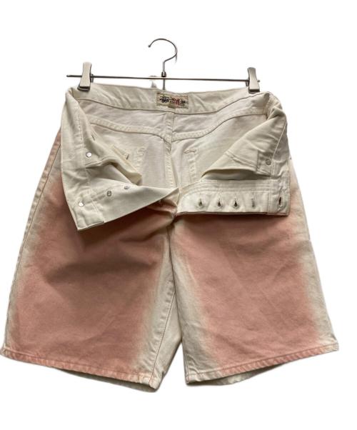 stussy（ステューシー）stussy (ステューシー) SPRAY DYE BIG OL' SHORTS ピンク サイズ:SIZE 71cm (W28)の古着・服飾アイテム
