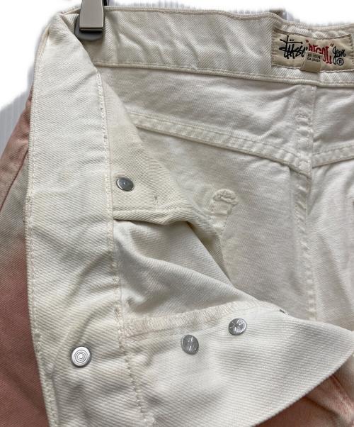 stussy（ステューシー）stussy (ステューシー) SPRAY DYE BIG OL' SHORTS ピンク サイズ:SIZE 71cm (W28)の古着・服飾アイテム