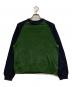 stussy（ステューシー）の古着「COLORBLOCKED RAGLAN KNIT CREW」｜グリーン