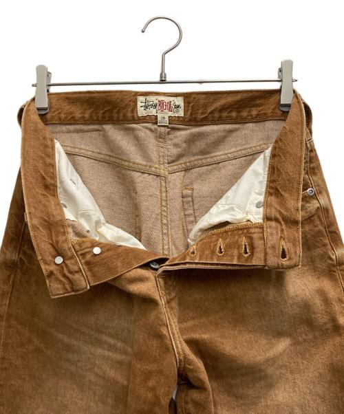stussy（ステューシー）stussy (ステューシー) BIG OL JEANS DENIM ブラウン サイズ: 71cm (W28)の古着・服飾アイテム