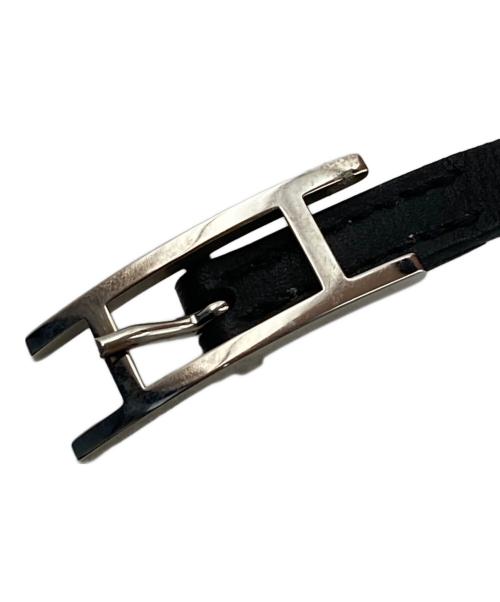 HERMES（エルメス）HERMES (エルメス) アピ3 レザーブレスレット ブラックの古着・服飾アイテム