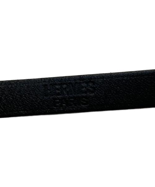 HERMES（エルメス）HERMES (エルメス) アピ3 レザーブレスレット ブラックの古着・服飾アイテム