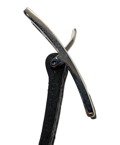 HERMES（エルメス）HERMES (エルメス) アピ3 レザーブレスレット ブラックの古着・服飾アイテム