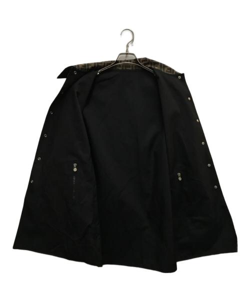 FENDI JEANS（フェンディ ジーンズ）FENDI JEANS (フェンディ ジーンズ) 90`sズッカ柄リバーシブルコート ブラウン サイズ:40の古着・服飾アイテム