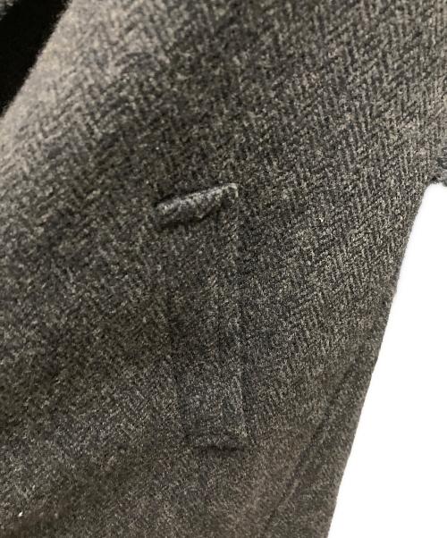 POLO RALPH LAUREN（ポロ・ラルフローレン）POLO RALPH LAUREN (ポロ・ラルフローレン) ベルテッドヘリンボーンウールコート グレーの古着・服飾アイテム