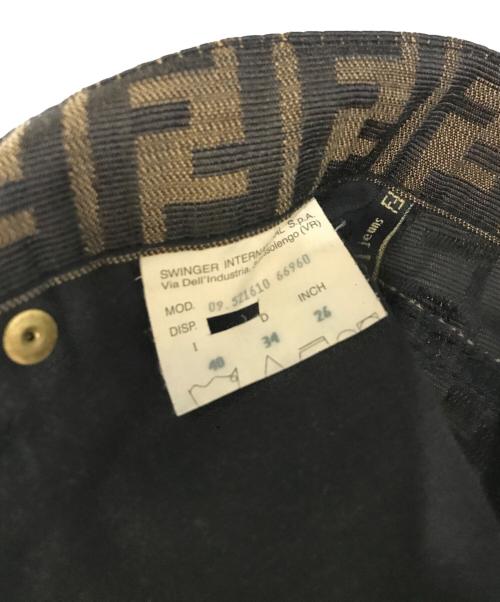 FENDI JEANS（フェンディ ジーンズ）FENDI JEANS (フェンディ ジーンズ) ズッカ柄スカート ブラウン サイズ:40の古着・服飾アイテム