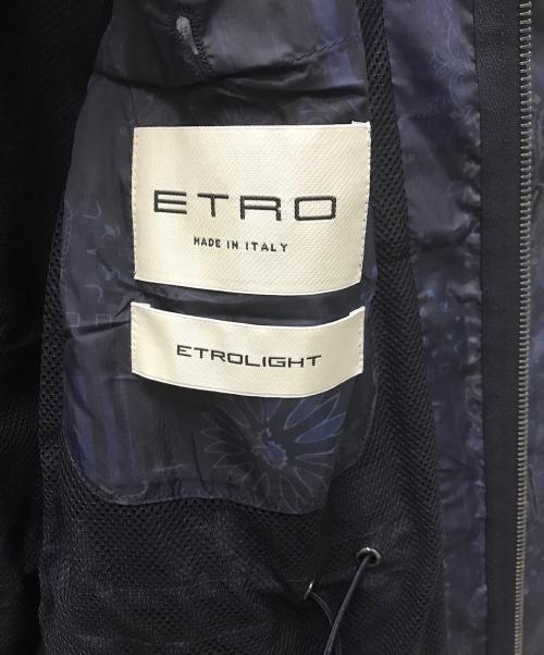 ETRO（エトロ）ETRO (エトロ) ペイズリー柄ナイロンジャケット ネイビー サイズ:Sの古着・服飾アイテム