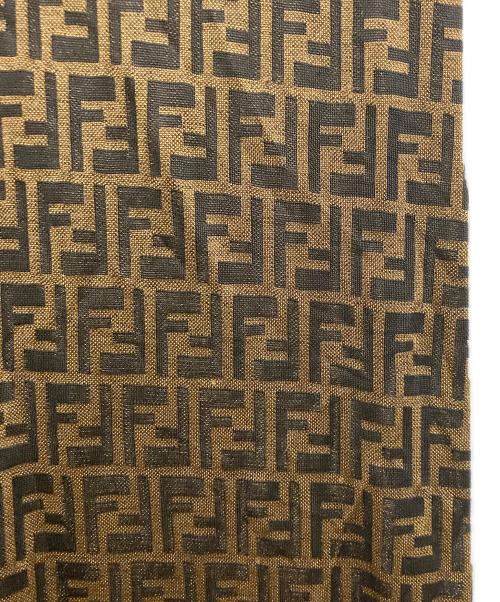 FENDI（フェンディ）FENDI (フェンディ) ズッカ柄ポロシャツワンピース ブラウン×ブラック サイズ:38の古着・服飾アイテム