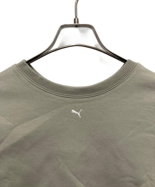 PUMA（プーマ）PUMA (プーマ) Ameri (アメリ) クロップド丈ロゴスウェット ベージュ サイズ:Ｍの古着・服飾アイテム