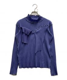 todo kotohayokozawa（トゥードゥー コトハヨコザワ）の古着「プリーツカットソー」｜パープル