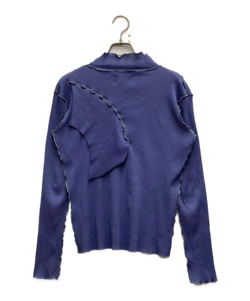 todo kotohayokozawa（トゥードゥー コトハヨコザワ）TODO KOTOHAYOKOZAWA (トゥードゥー コトハヨコザワ) プリーツカットソー パープル サイズ:Ｆの古着・服飾アイテム