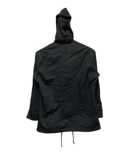 s'yte（サイト）s'yte (サイト) 30年代 バーバリー コーマ糸 裾コード フード シャツ ブルゾン ブラック サイズ:3の古着・服飾アイテム