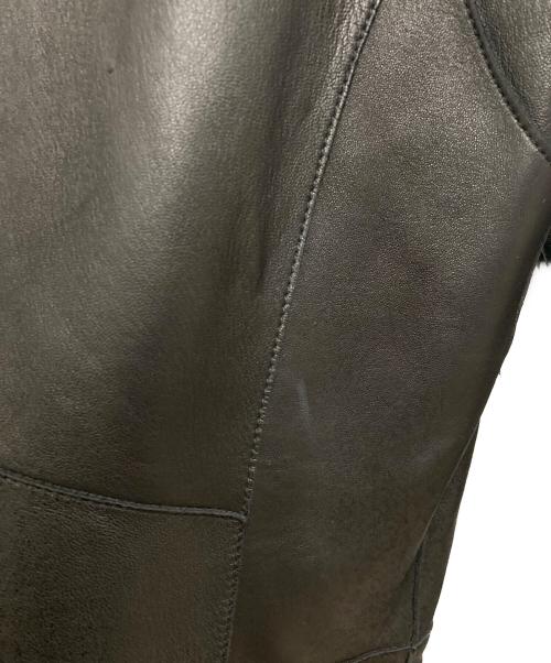 DSQUARED2（ディースクエアード）DSQUARED2 (ディースクエアード) バイカーレザージャケット ブラック サイズ:46の古着・服飾アイテム