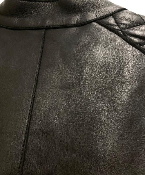 DSQUARED2（ディースクエアード）DSQUARED2 (ディースクエアード) バイカーレザージャケット ブラック サイズ:46の古着・服飾アイテム