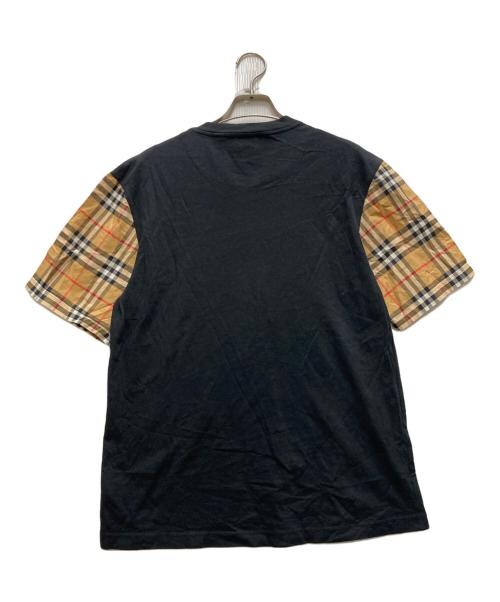 BURBERRY（バーバリー）BURBERRY (バーバリー) 切替ノバチェックTシャツ ブラック サイズ:Sの古着・服飾アイテム