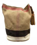 BURBERRYバーバリー）の古着「巾着ショルダーバッグ」｜ベージュ