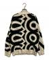 MARC JACOBS (マークジェイコブズ) THE DISTRESSED MONOGRAM OVERSIZE SWEATER ブラック×ホワイト サイズ:XS：10000円